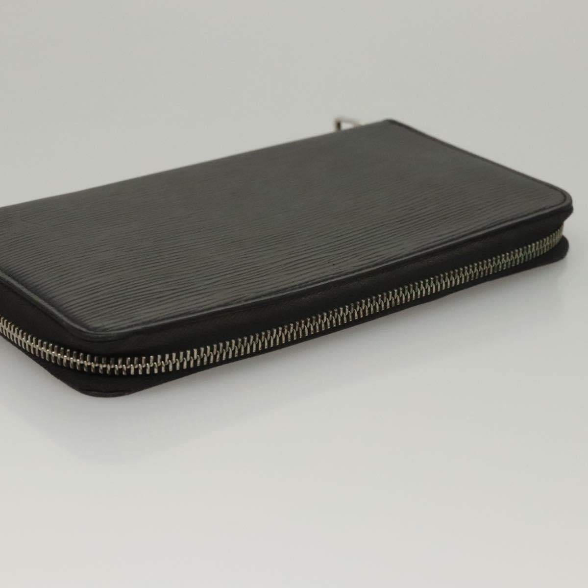 Louis Vuitton Zippy Organizer Epi Leather, BLACK, LEATHER, Wallets