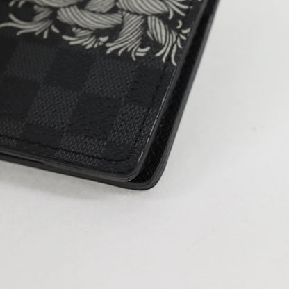 Louis Vuitton Pocket Organizer Limited Edition Nemeth Damier Graphite, BLACK, CANVAS, Clutche & pouche