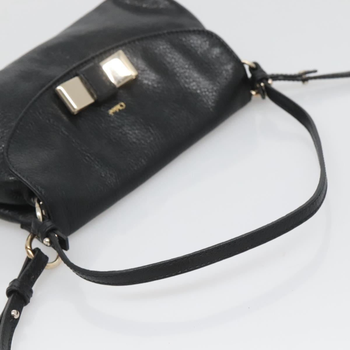 Chloe Lily Handbag Leather, BLACK, LEATHER, Handbag