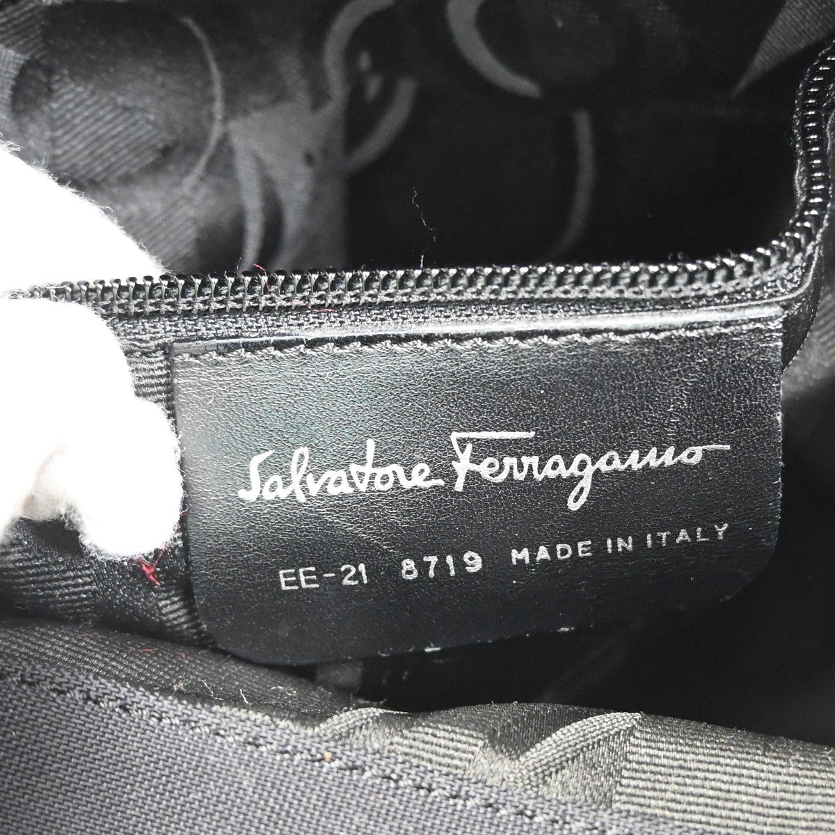 Salvatore Ferragamo Vara shoulder Bag Nylon, Black, Nylon, Shoulder Bag