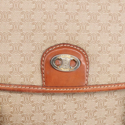 Celine Vintage Macadam Handbag Macadam, BEIGE, PVC,CANVAS, Handbag
