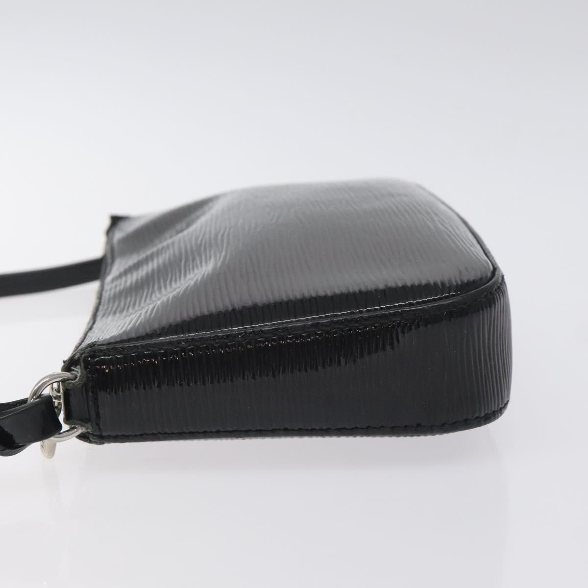 Louis Vuitton Pochette Accessoires NM Electric Epi Leather, BLACK, LEATHER, Clutche & pouche