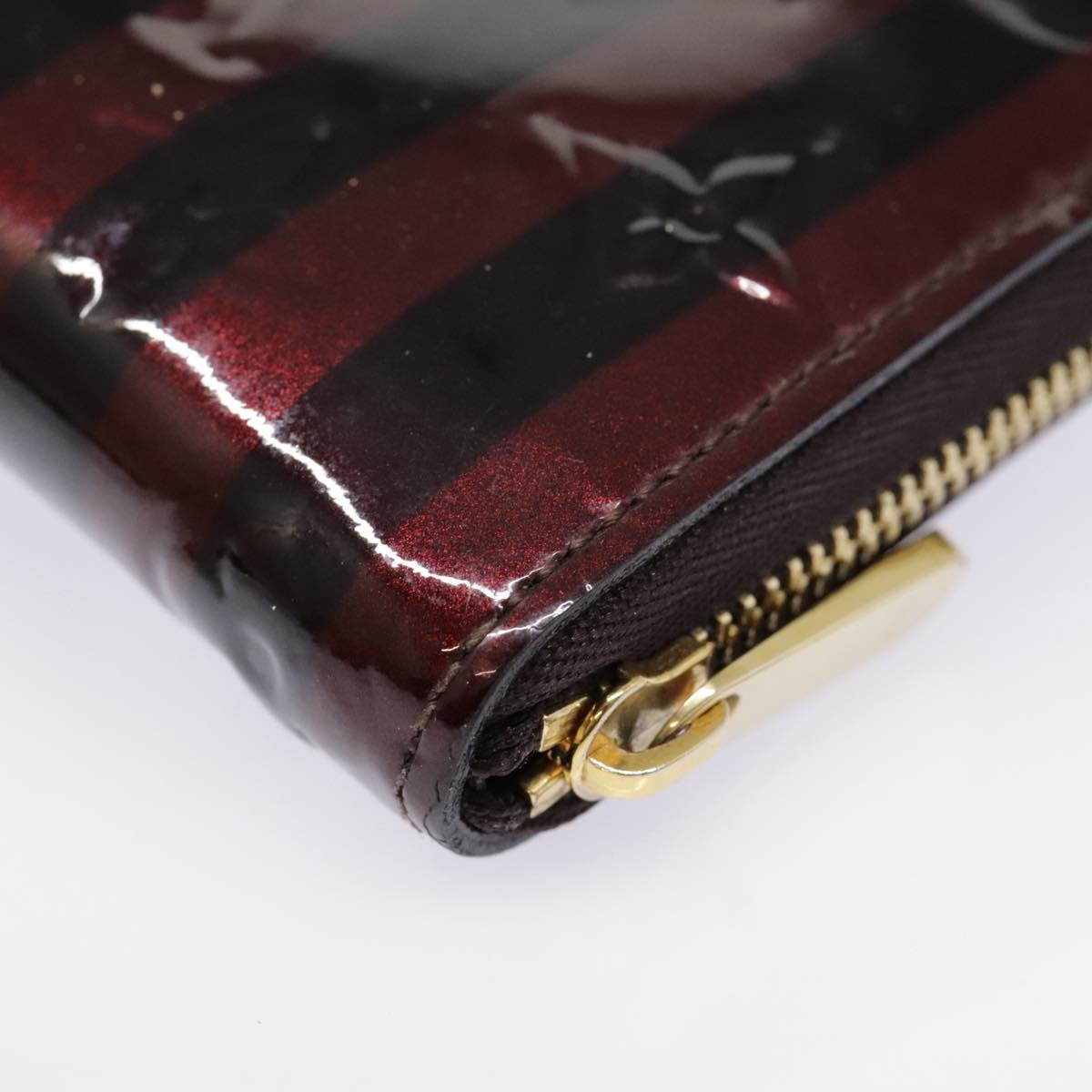 Louis Vuitton Porte-Monnaie Zippy Wallet Monogram Vernis, BURGUNDY, PATENT_LEATHER, Wallets