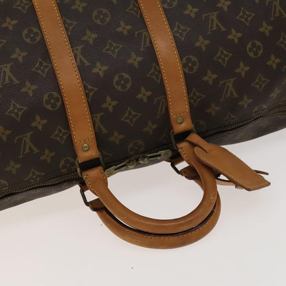 Louis Vuitton Keepall Bag Monogram Canvas, BROWN, CANVAS, Travel bag