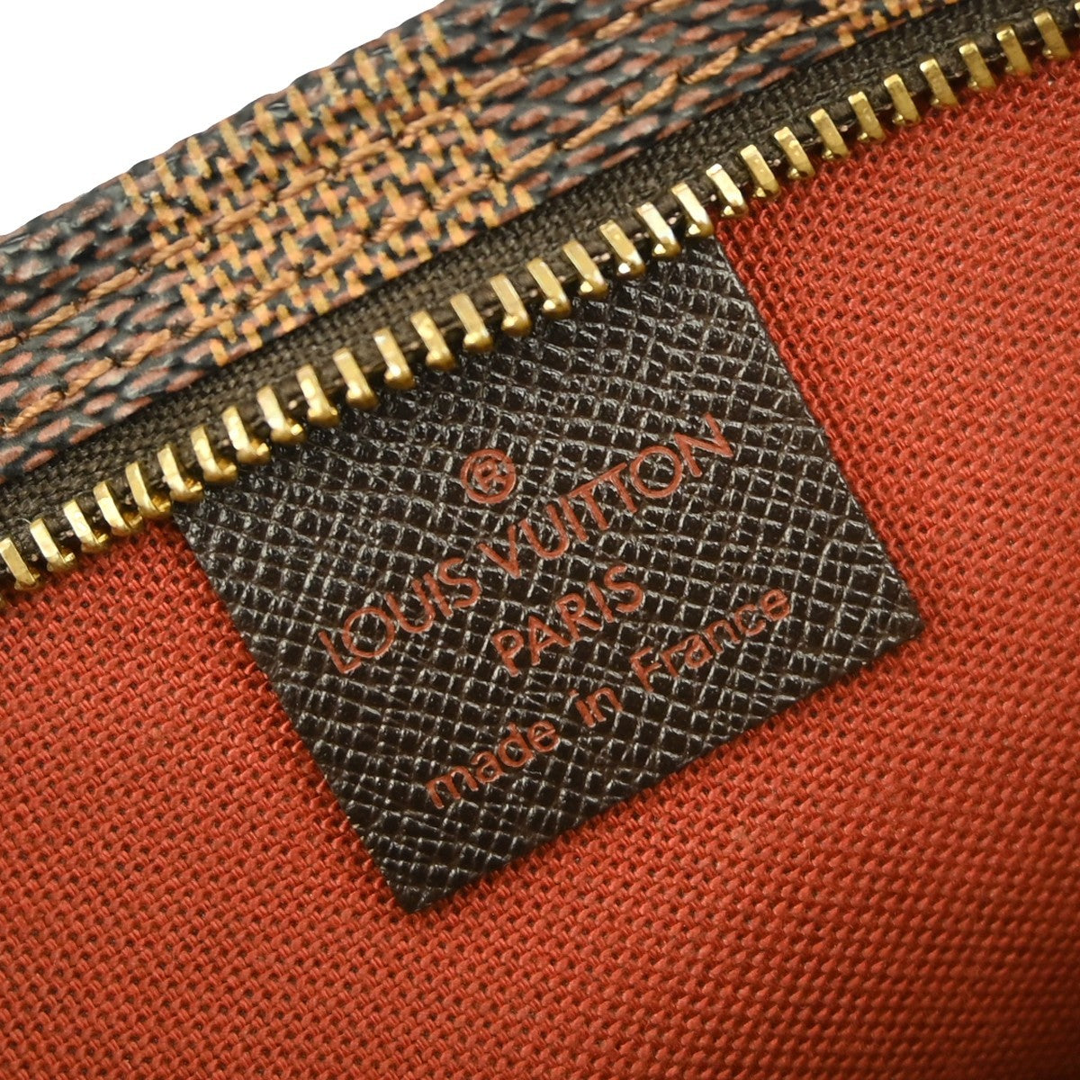 Louis Vuitton Trousse Make Up Bag Damier Canvas, BROWN, CANVAS, Shoulder bag