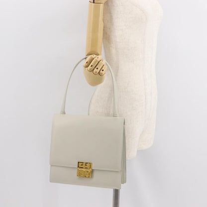 Givenchy 4G shoulder Bag Leather, GRAY, LEATHER, Shoulder bag