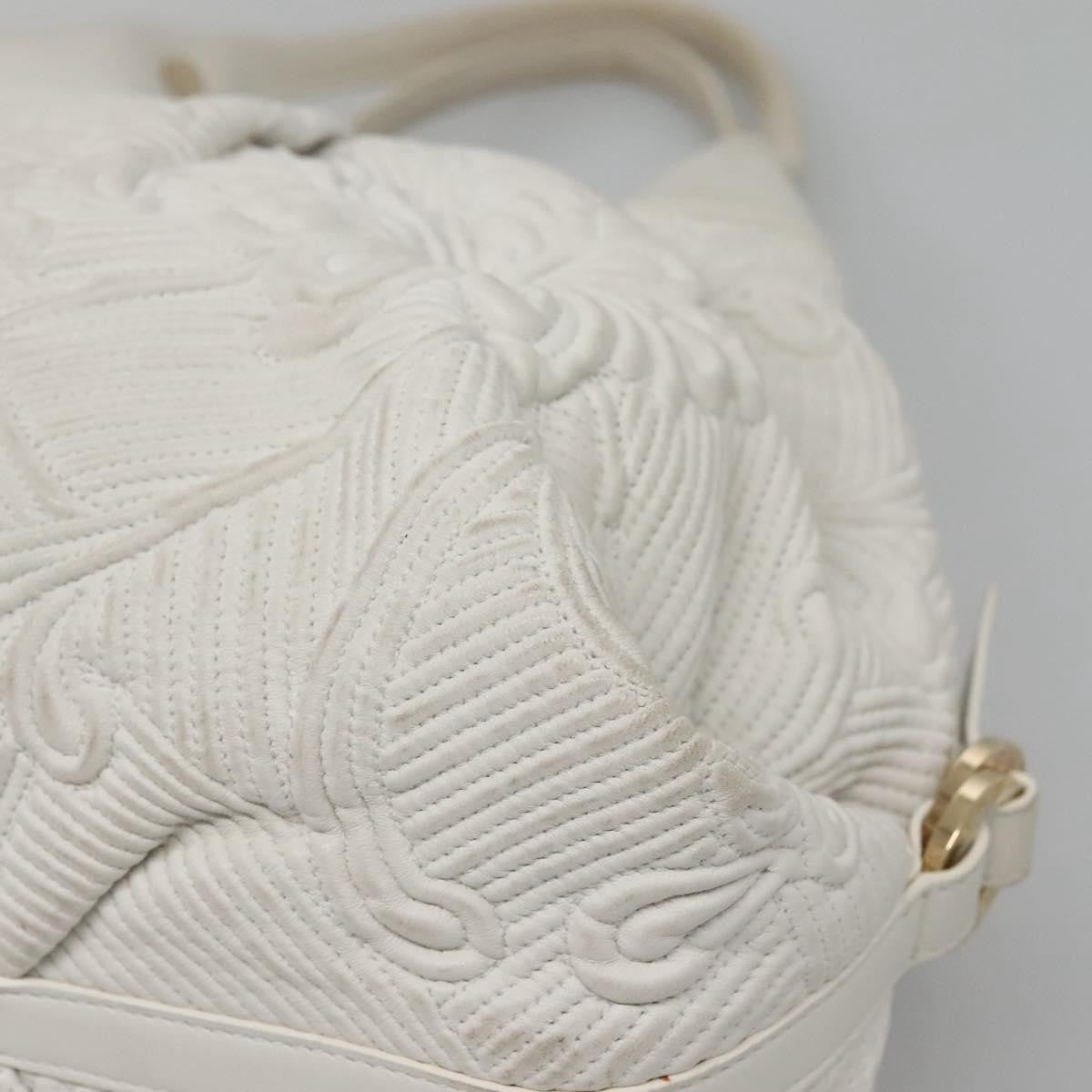 Bvlgari Chandra Hobo Leather, White, Leather, Handbag