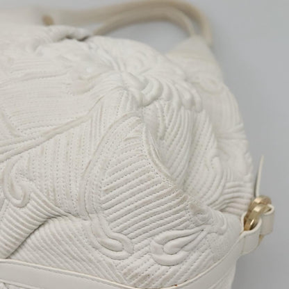 Bvlgari Chandra Hobo Leather, White, Leather, Handbag