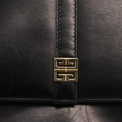 Givenchy Vintage 4G shoulder bag Leather, BLACK, LEATHER, Shoulder bag