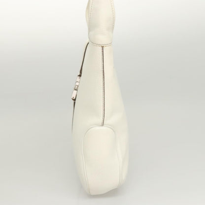 Salvatore Ferragamo Vintage Vara Hobo Leather, WHITE, LEATHER, Shoulder bag