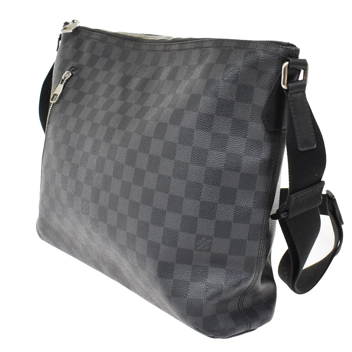 Louis Vuitton Mick Messenger Bag Damier Graphite, BLACK, LEATHER, Crossbody bag