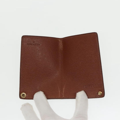 Louis Vuitton Porte Cartes Pression Card Case Monogram Canvas, BROWN, CANVAS, Card Holders