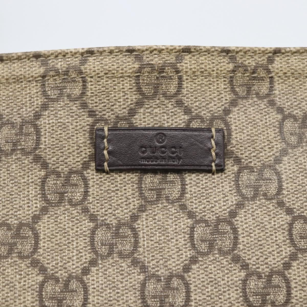 Gucci Zip Top Messenger Bag GG Coated Canvas, BEIGE, CANVAS, Shoulder bag