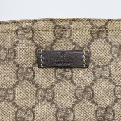 Gucci Zip Top Messenger Bag GG Coated Canvas, BEIGE, CANVAS, Shoulder bag
