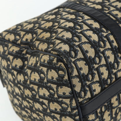 Christian Dior Vintage Trotter Boston Bag Diorissimo Canvas, Navy, Canvas, Handbag