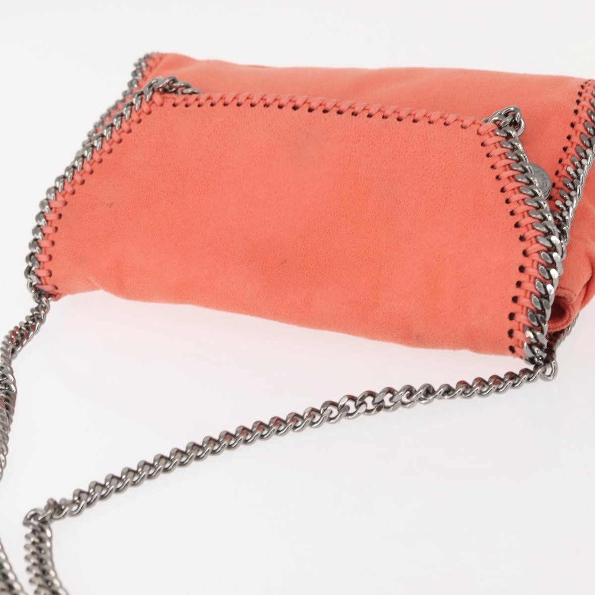 Stella McCartney Falabella Fold Over Flap Crossbody Bag Shaggy Deer, ORANGE, POLYESTER, Shoulder bag