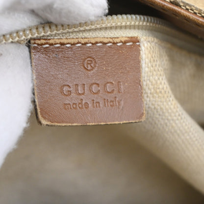 Gucci Web Loop Shoulder Bag GG Canvas, BROWN, CANVAS, Shoulder bag