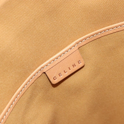 Celine Vintage Macadam Tote bag Canvas and Leather, BEIGE, CANVAS, Tote bag