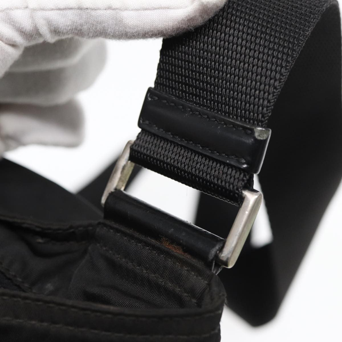 Prada Zip Top Messenger Bag Tessuto, BLACK, NYLON, Shoulder bag