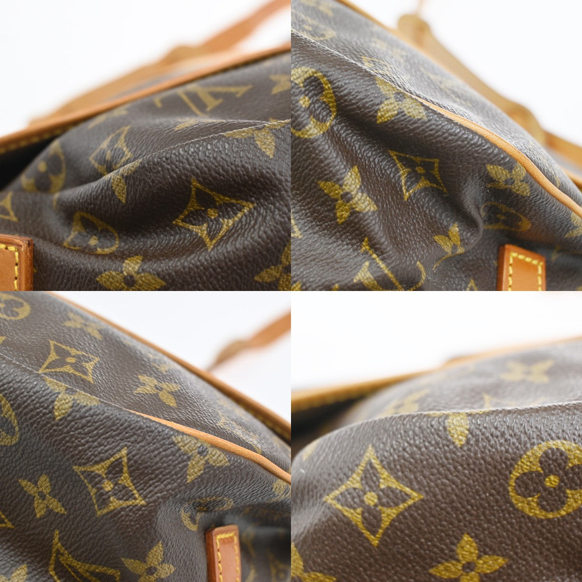Louis Vuitton Saumur Handbag Monogram Canvas, BROWN, CANVAS, Shoulder bag