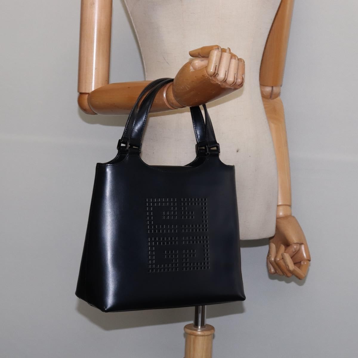 Givenchy Vintage 4G handbag Leather, NAVY, LEATHER, Handbag