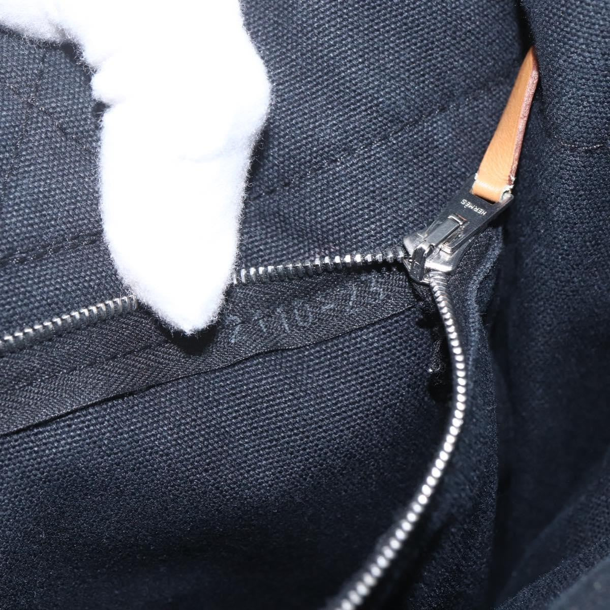 Hermes Fourre Tout Tote Canvas, BLACK, CANVAS, Tote bag