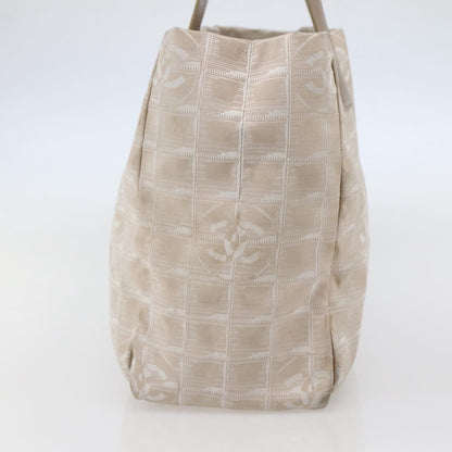 Chanel Travel Line Tote Nylon, BEIGE, NYLON, Tote bag