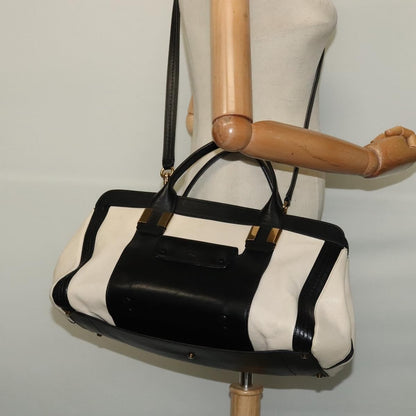 Chloe Alice Satchel Leather, BLACK, LEATHER, Handbag