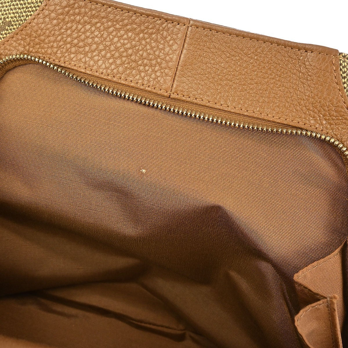 Bvlgari Logomania Handbag Canvas, Brown, Canvas, Handbag