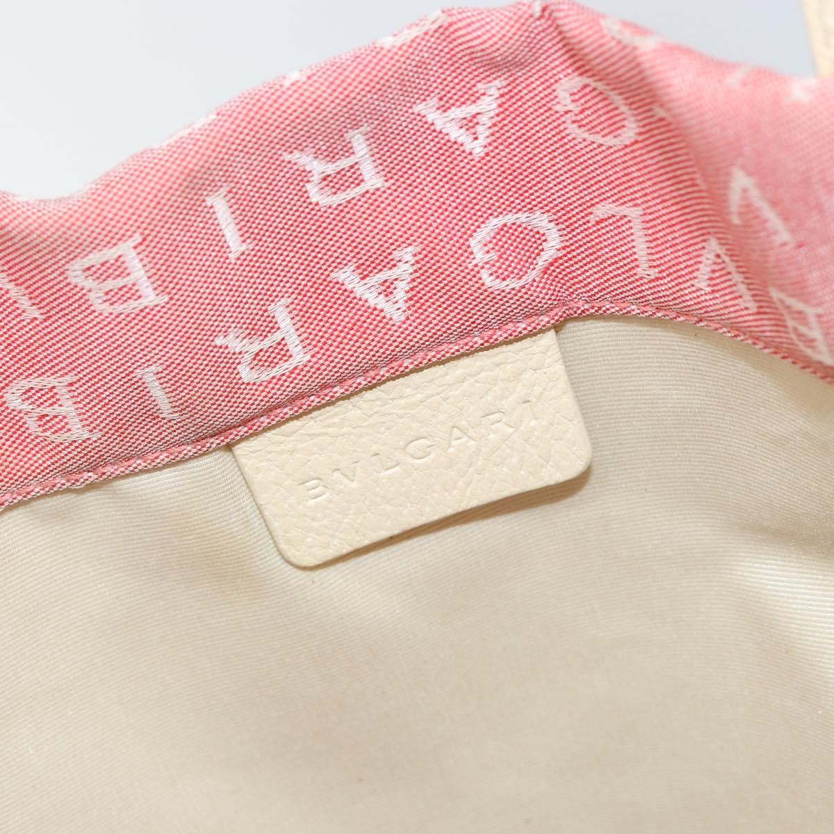 Bvlgari Logomania Handbag Canvas, PINK, CANVAS, Handbag