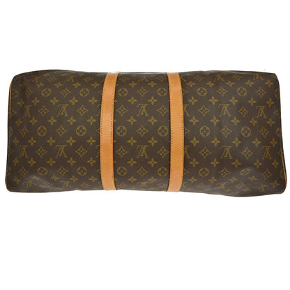 Louis Vuitton Keepall Bag Monogram Canvas, BROWN, CANVAS, Travel bag