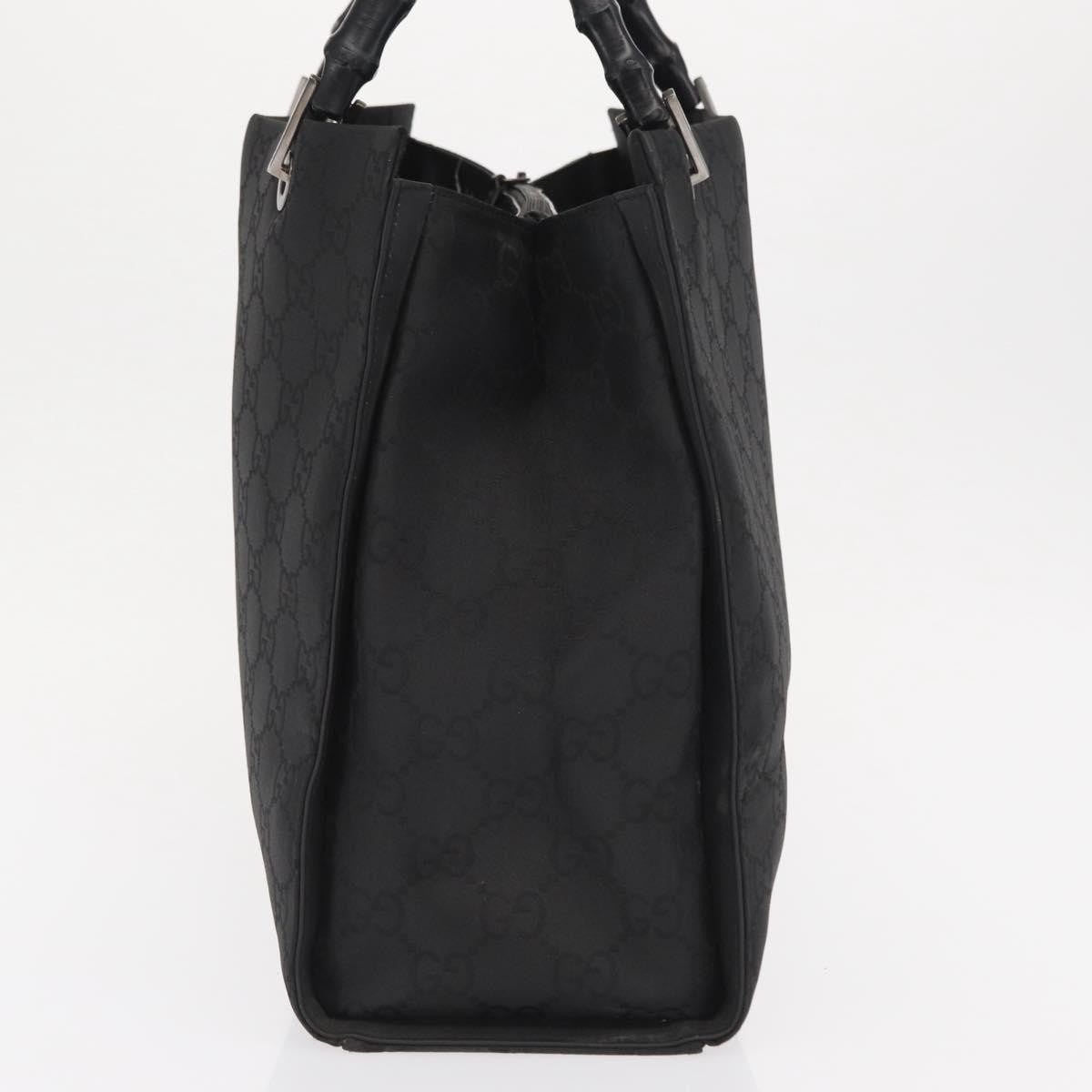 Gucci Bamboo tote bag Canvas, BLACK, CANVAS, Tote bag
