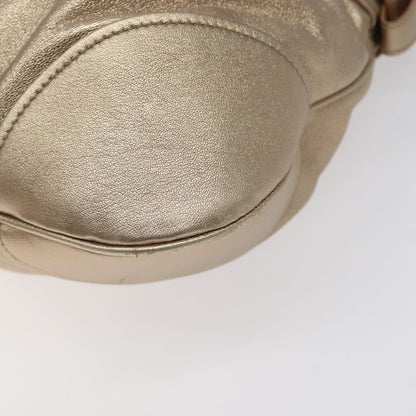 Salvatore Ferragamo Marisa Satchel Leather, GOLD, LEATHER, Handbag