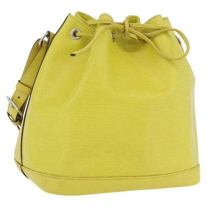Louis Vuitton Petit Noe Handbag Epi Leather, Green, Leather, Handbag
