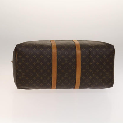 Louis Vuitton Keepall Bag Monogram Canvas, BROWN, CANVAS, Travel bag