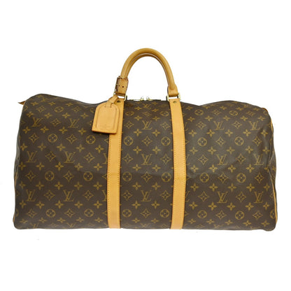 Louis Vuitton Keepall Bag Monogram Canvas, Brown, Canvas, Travel Bag