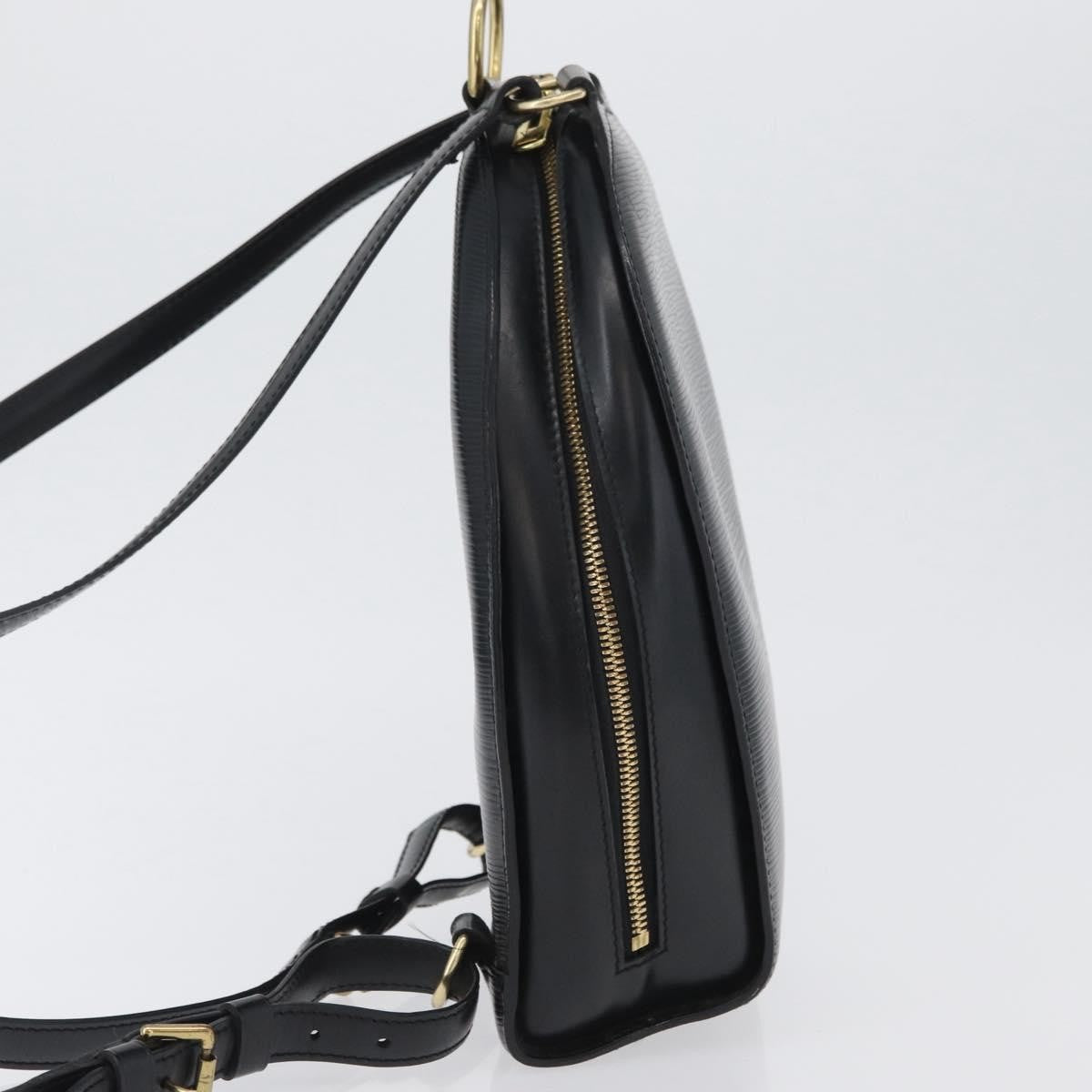 Louis Vuitton Mabillon Backpack Epi Leather, BLACK, LEATHER, Backpack