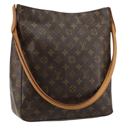 Louis Vuitton Looping Handbag Monogram Canvas, BROWN, CANVAS, Shoulder bag