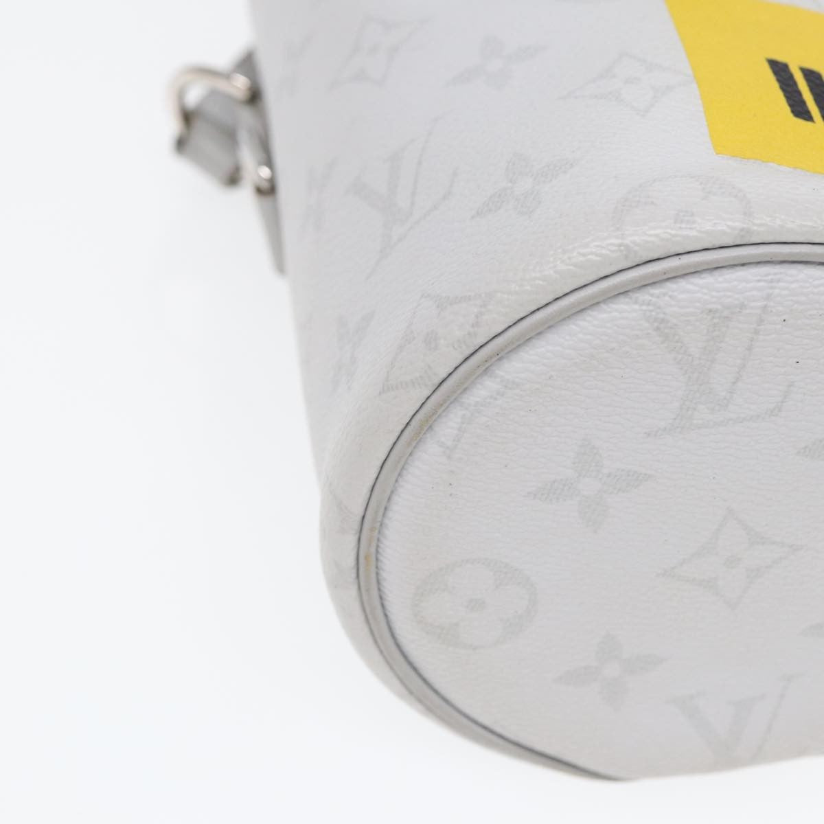 Louis Vuitton Chalk Nano Bag Limited Edition Logo Story Monogram Canvas, GRAY, CANVAS, Handbag