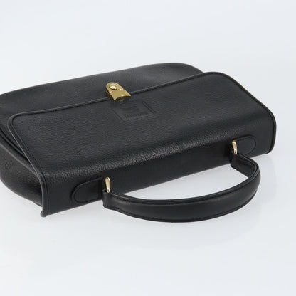 Burberry Vintage Handbag Leather, BLACK, LEATHER, Handbag