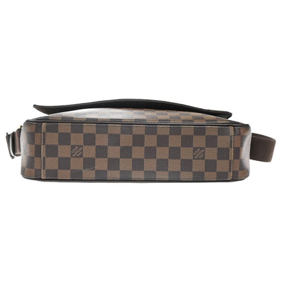 Louis Vuitton Shelton Messenger Bag Damier, BROWN, CANVAS, Shoulder bag