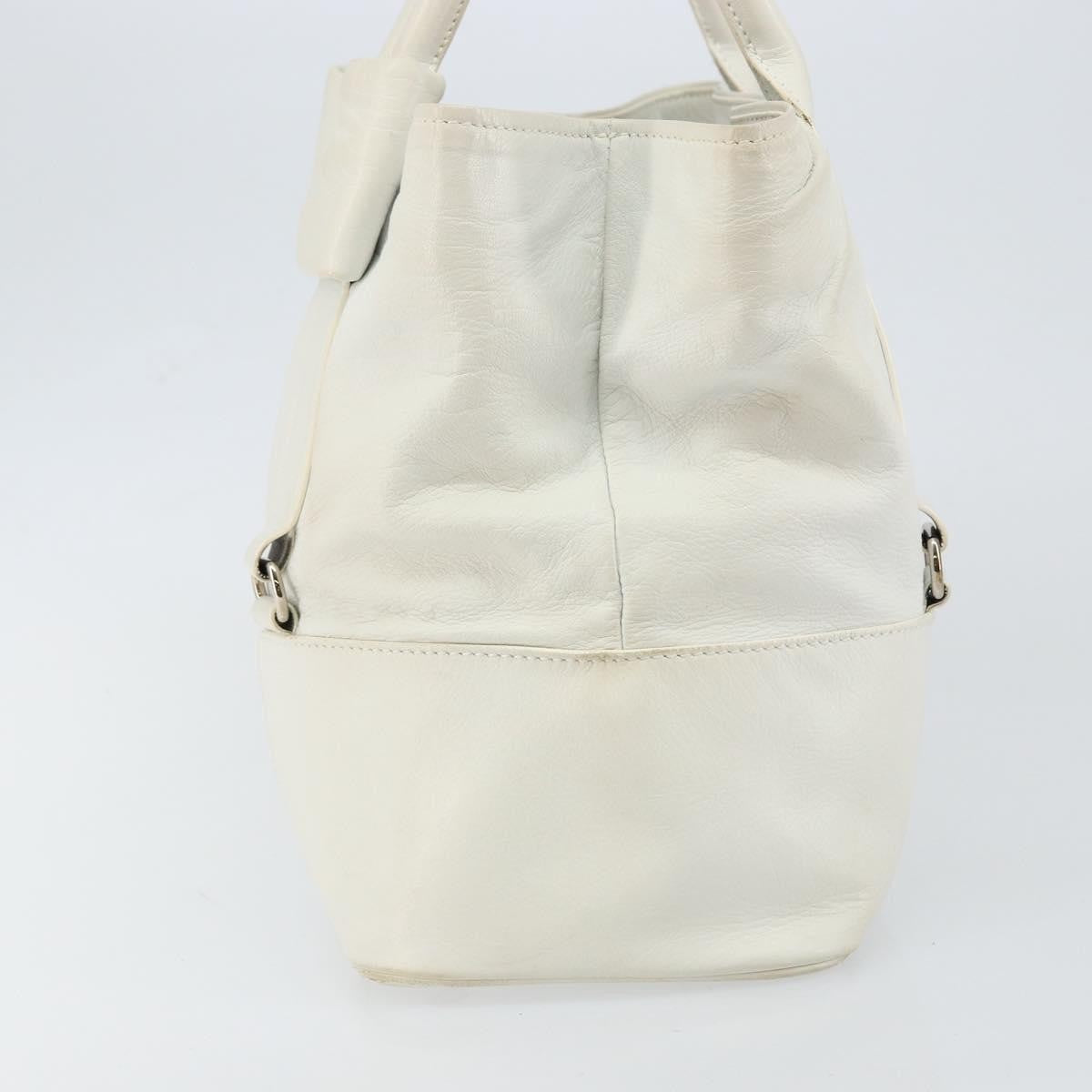 Salvatore Ferragamo Vala tote Leather, WHITE, LEATHER, Tote bag