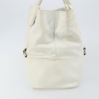 Salvatore Ferragamo Vala tote Leather, WHITE, LEATHER, Tote bag