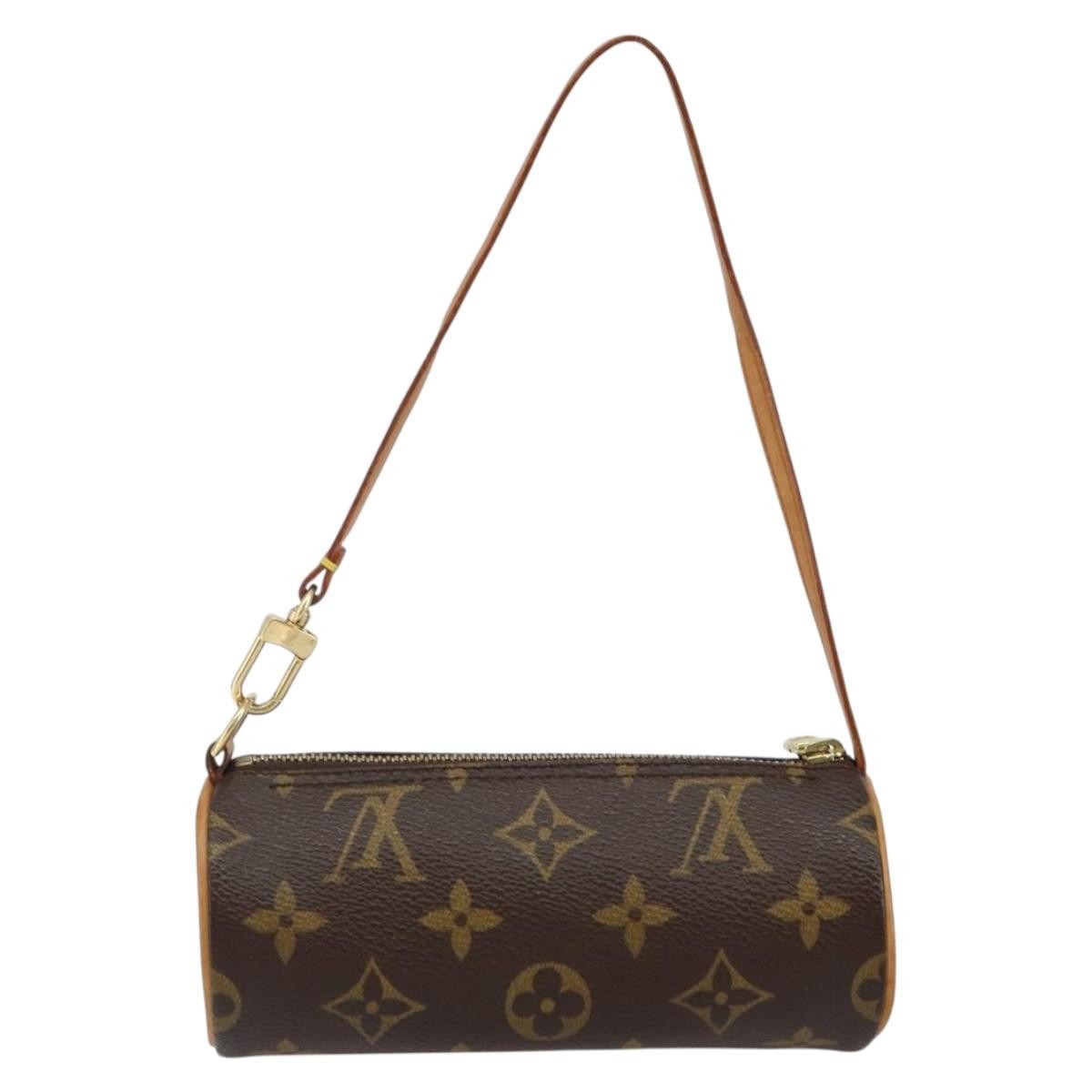 Louis Vuitton Papillon Pochette Monogram Canvas, BROWN, CANVAS, Clutche & pouche