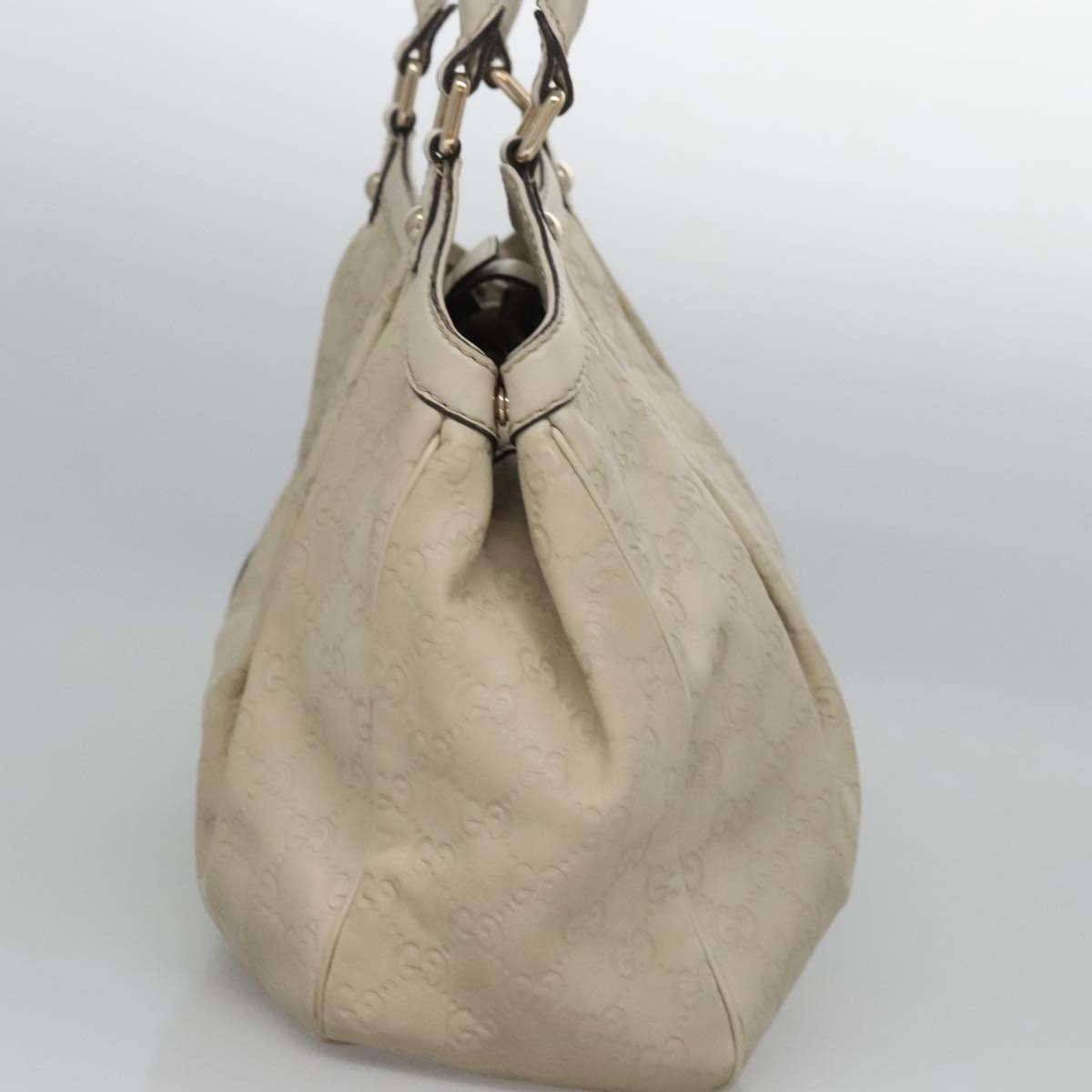 Gucci Sukey Tote Leather, WHITE, LEATHER, Handbag