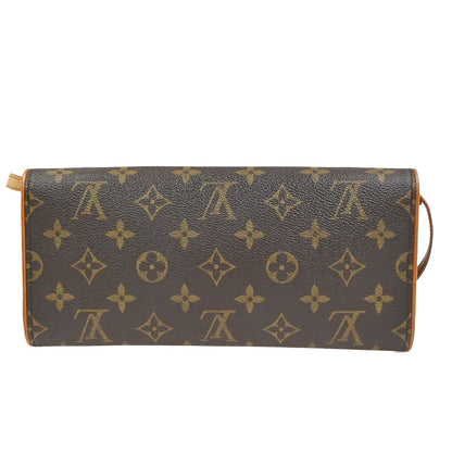 Louis Vuitton Twin Handbag Monogram Canvas, Brown, Canvas, Clutch