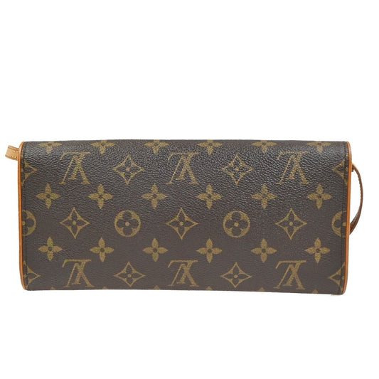 Louis Vuitton Twin Handbag Monogram Canvas, Brown, Canvas, Clutch