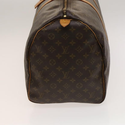 Louis Vuitton Keepall Bag Monogram Canvas, BROWN, CANVAS, Travel bag