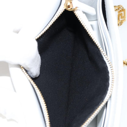 Versace Greca Goddess Wallet on Chain Leather, WHITE, LEATHER, Wallets
