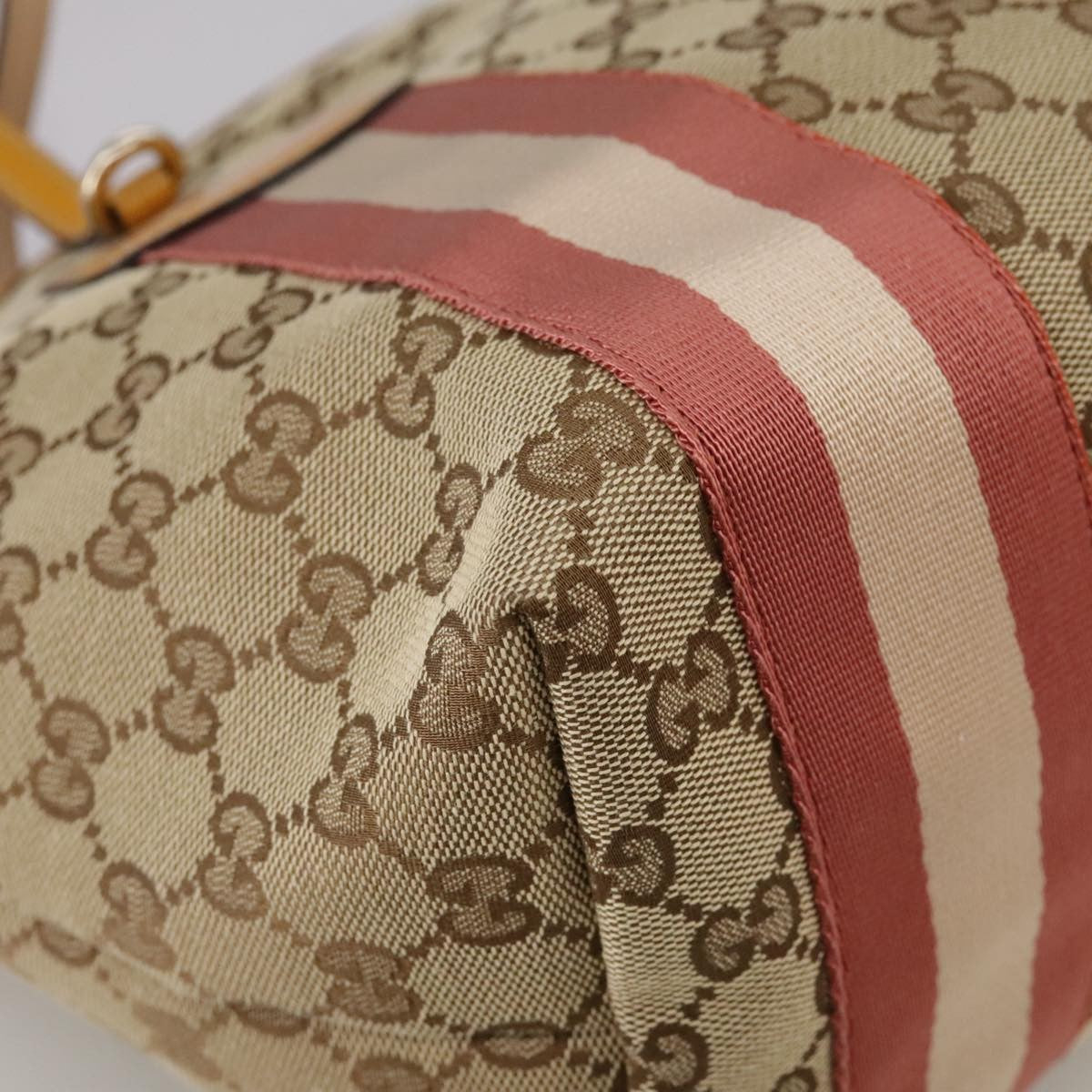 Gucci Sherry Line Tote Canvas, BEIGE, CANVAS, Tote bag
